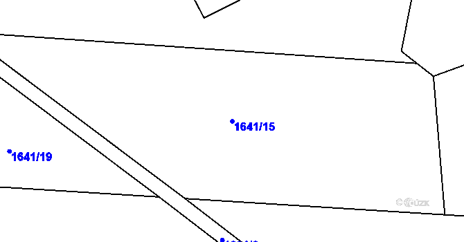 Parcela st. 1641/15 v KÚ Milíkov u Jablunkova, Katastrální mapa