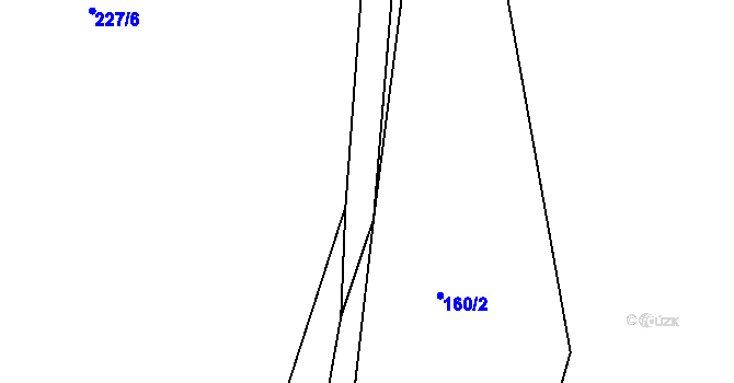 Parcela st. 690/8 v KÚ Lično u Milkovic, Katastrální mapa