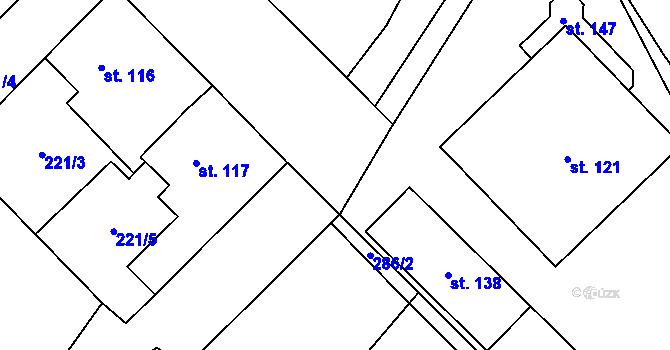 Parcela st. 694/6 v KÚ Milovice u Hořic, Katastrální mapa