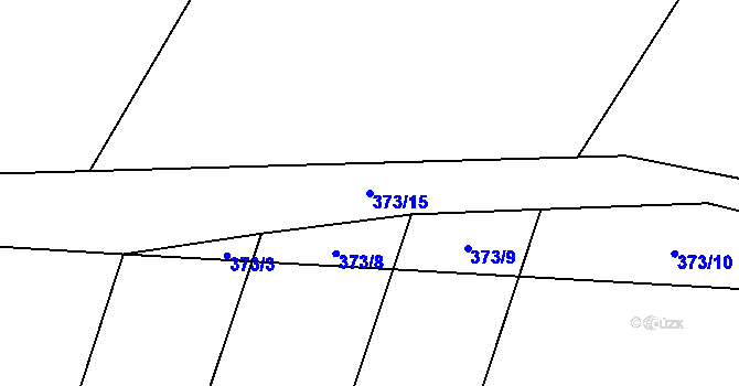 Parcela st. 373/15 v KÚ Milovice u Hořic, Katastrální mapa