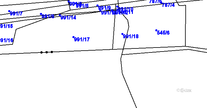 Parcela st. 810/16 v KÚ Milovice u Hořic, Katastrální mapa