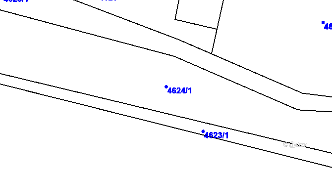 Parcela st. 4624/1 v KÚ Mimoň, Katastrální mapa