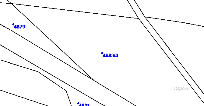 Parcela st. 4683/3 v KÚ Mimoň, Katastrální mapa