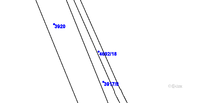Parcela st. 4692/18 v KÚ Mimoň, Katastrální mapa