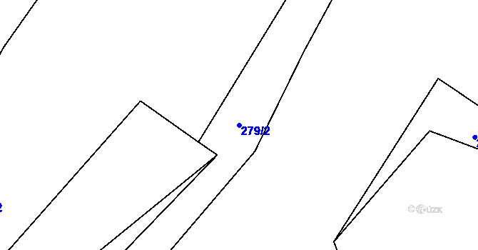 Parcela st. 279/2 v KÚ Vranov pod Ralskem, Katastrální mapa