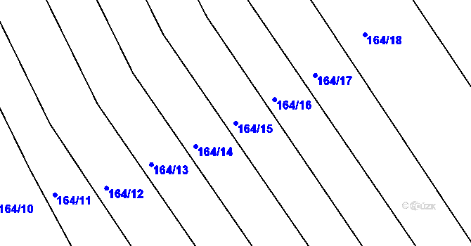 Parcela st. 164/15 v KÚ Sekerkovy Loučky, Katastrální mapa
