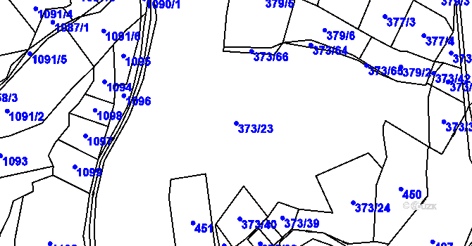 Parcela st. 373/23 v KÚ Havlovice u Miřetic, Katastrální mapa