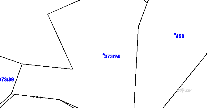 Parcela st. 373/24 v KÚ Havlovice u Miřetic, Katastrální mapa