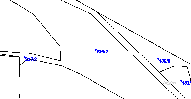 Parcela st. 239/2 v KÚ Mezholezy u Kutné Hory, Katastrální mapa
