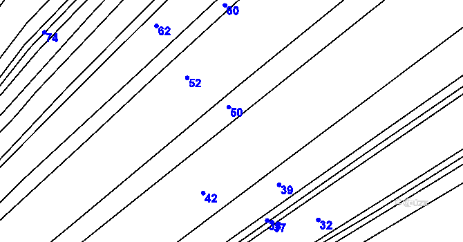 Parcela st. 49 v KÚ Mistřice II, Katastrální mapa