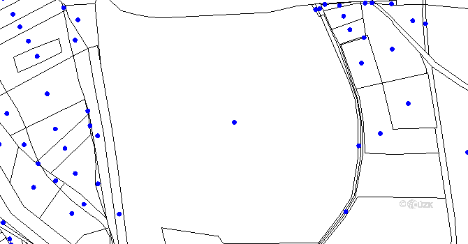Parcela st. 1077/1 v KÚ Debř, Katastrální mapa