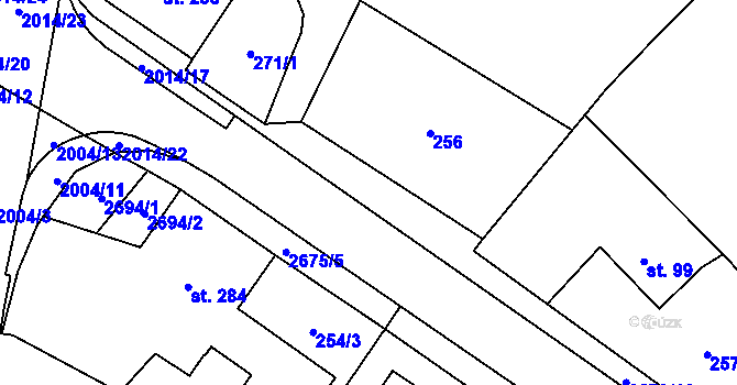 Parcela st. 2679/15 v KÚ Mladé Buky, Katastrální mapa