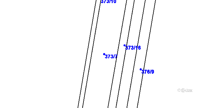 Parcela st. 373/7 v KÚ Mladeč, Katastrální mapa