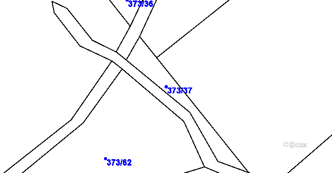 Parcela st. 373/37 v KÚ Mladeč, Katastrální mapa