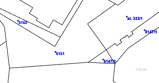 Parcela st. 875/16 v KÚ Mladkov, Katastrální mapa