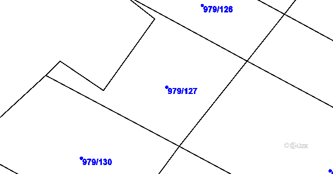 Parcela st. 979/127 v KÚ Mladotice, Katastrální mapa