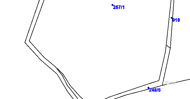 Parcela st. 248/2 v KÚ Šárovcova Lhota, Katastrální mapa