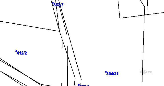 Parcela st. 394/24 v KÚ Mlékosrby, Katastrální mapa