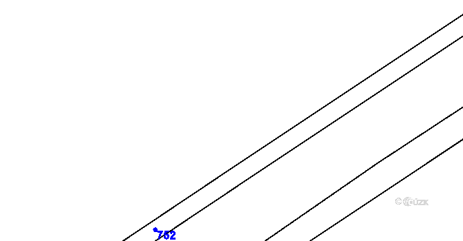 Parcela st. 143/1 v KÚ Mlýnec u Kopidlna, Katastrální mapa