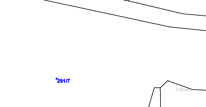 Parcela st. 291/15 v KÚ Hvožďany u Poběžovic, Katastrální mapa