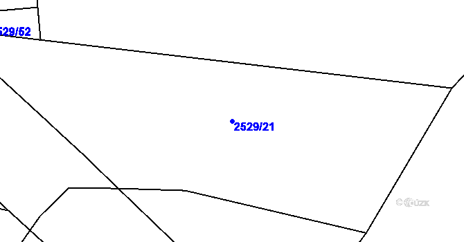 Parcela st. 2529/21 v KÚ Mnichovo Hradiště, Katastrální mapa