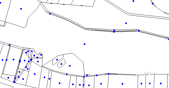 Parcela st. 541/10 v KÚ Modlešovice, Katastrální mapa