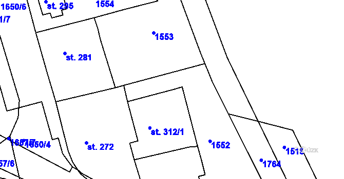 Parcela st. 1045/10 v KÚ Filipova Huť, Katastrální mapa