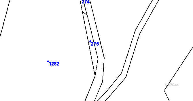 Parcela st. 341/7 v KÚ Čmelíny, Katastrální mapa