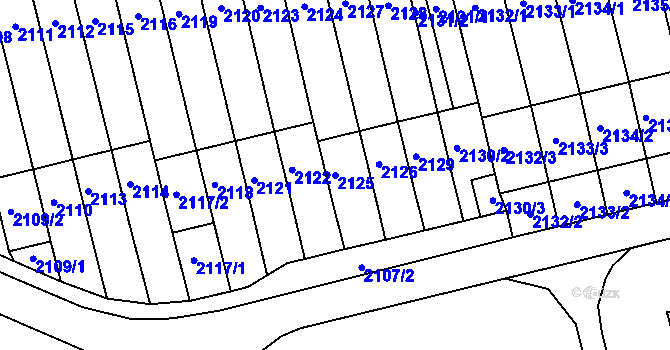Parcela st. 2125 v KÚ Mohelnice, Katastrální mapa