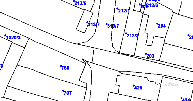 Parcela st. 2958/21 v KÚ Mohelnice, Katastrální mapa