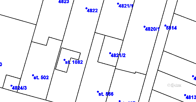 Parcela st. 685 v KÚ Mohelno, Katastrální mapa