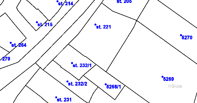 Parcela st. 4228/7 v KÚ Mohelno, Katastrální mapa