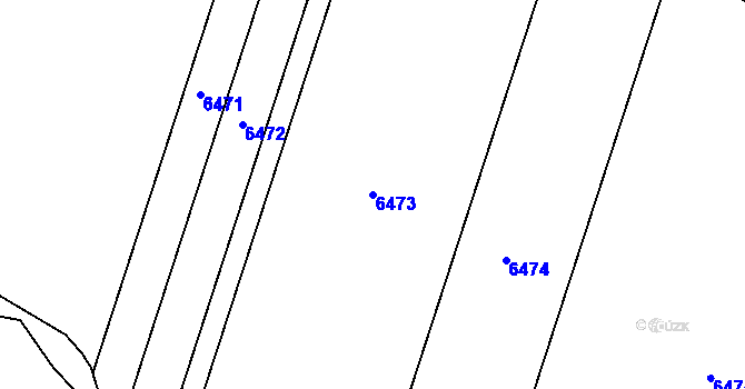 Parcela st. 6473 v KÚ Mohelno, Katastrální mapa