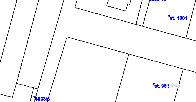 Parcela st. 4832/24 v KÚ Mohelno, Katastrální mapa