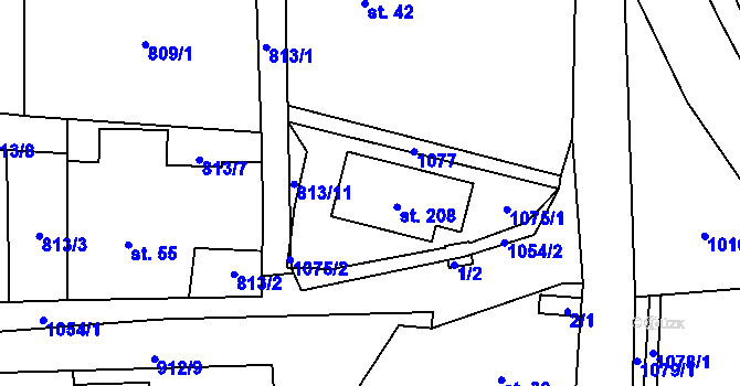 Parcela st. 31 v KÚ Mochtín, Katastrální mapa