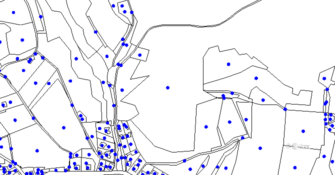 Parcela st. 719/1 v KÚ Mojžíř, Katastrální mapa
