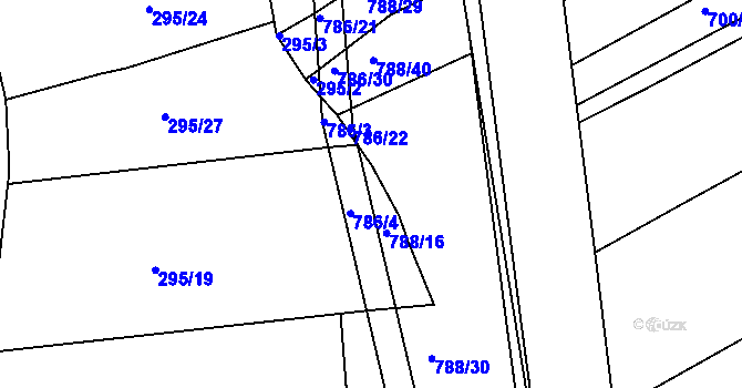 Parcela st. 788/15 v KÚ Mokrá u Brna, Katastrální mapa