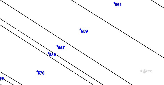 Parcela st. 233/47 v KÚ Mokrovousy, Katastrální mapa