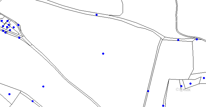 Parcela st. 602/1 v KÚ Mokřiny, Katastrální mapa