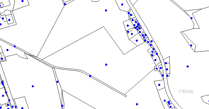 Parcela st. 668/9 v KÚ Mokřiny, Katastrální mapa