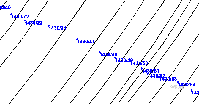 Parcela st. 1430/48 v KÚ Morašice, Katastrální mapa