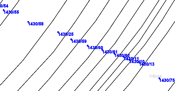 Parcela st. 1430/60 v KÚ Morašice, Katastrální mapa