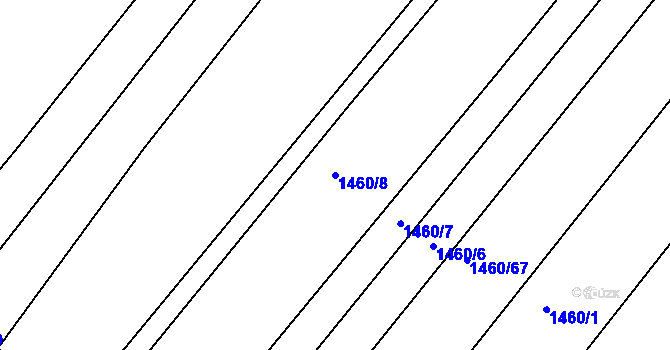 Parcela st. 1460/8 v KÚ Morašice, Katastrální mapa