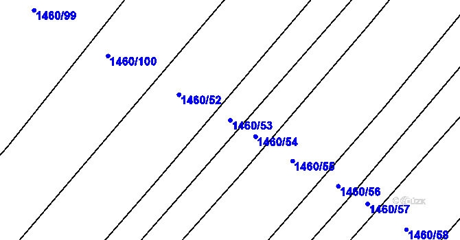 Parcela st. 1460/53 v KÚ Morašice, Katastrální mapa