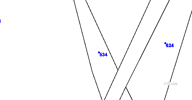 Parcela st. 148/2 v KÚ Moravec, Katastrální mapa