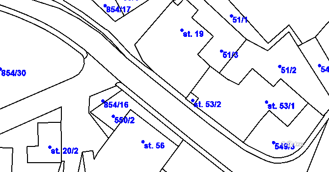 Parcela st. 842/15 v KÚ Pikárec, Katastrální mapa
