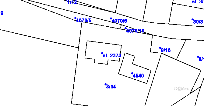 Parcela st. 2373 v KÚ Morávka, Katastrální mapa