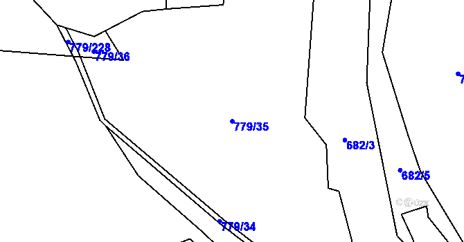 Parcela st. 779/35 v KÚ Morávka, Katastrální mapa