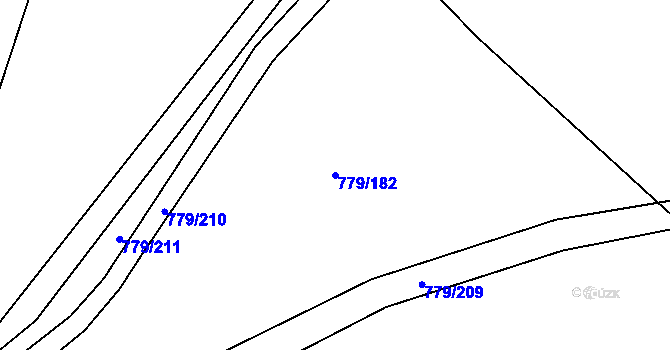 Parcela st. 779/182 v KÚ Morávka, Katastrální mapa