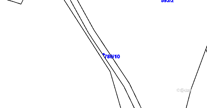 Parcela st. 780/10 v KÚ Morávka, Katastrální mapa